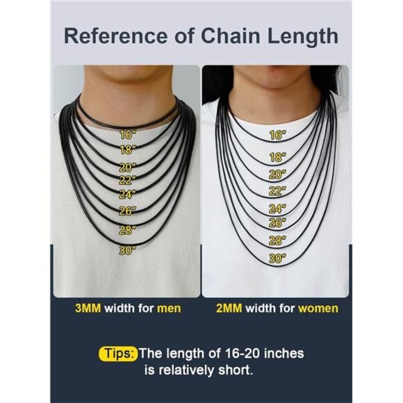 Men Waterproof Braided Leather Necklace Wax Rope Chain, Customize Available - Picture 6 of 7